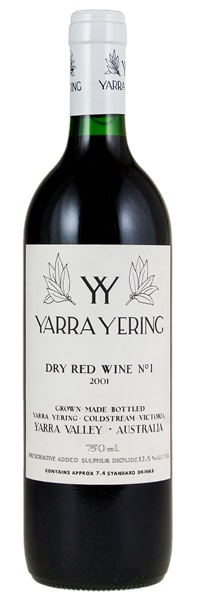 2001 Yarra Yering Dry Red Wine No. 1, 750ml
