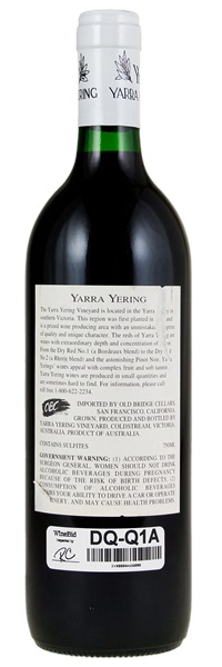 2001 Yarra Yering Dry Red Wine No. 1, 750ml