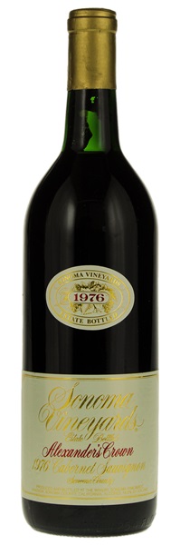 1976 Sonoma Vineyards Alexander's Crown Cabernet Sauvignon, 750ml