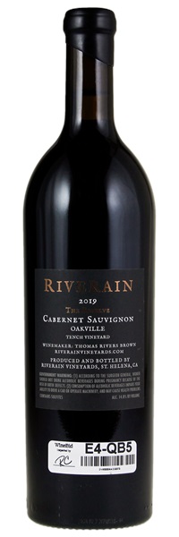 2019 Riverain Tench Vineyard Reserve Cabernet Sauvignon, 750ml