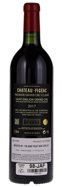 2017 Château Figeac, 750ml