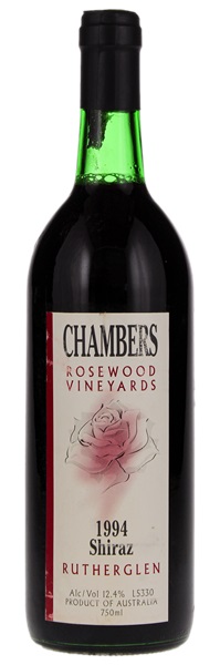 1994 Chambers Rosewood Vineyards Rutherglen Shiraz, 750ml
