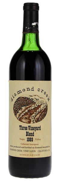 1989 Diamond Creek Three Vineyard Blend, 750ml