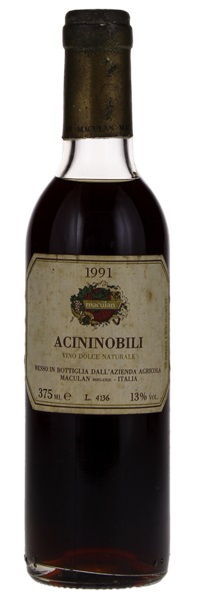 1991 Maculan Acininobili, 375ml