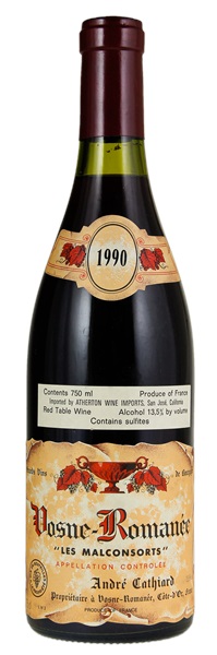 1990 Andre Cathiard Vosne Romanee Les Malconsorts, 750ml