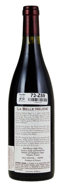 1997 Michel Ogier Cote-Rotie Cote-Rozier Vieilles Vignes La Belle Helene, 750ml