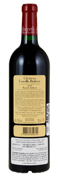 2008 Château Leoville-Poyferre, 750ml