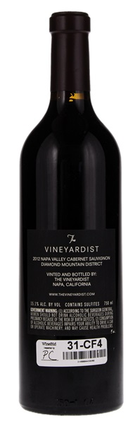 2012 The Vineyardist Cabernet Sauvignon, 750ml