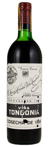 1968 Lopez de Heredia Rioja Vina Tondonia, 750ml