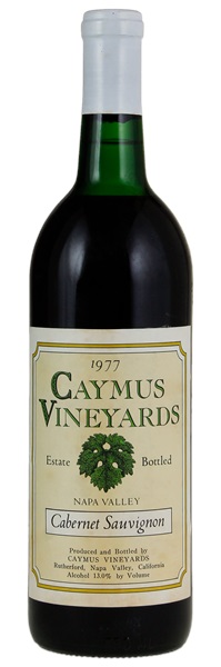1977 Caymus Cabernet Sauvignon, 750ml