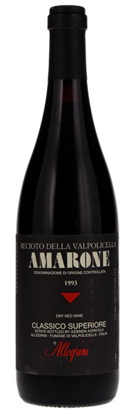 1993 Allegrini Amarone Recioto della Valpolicella Classico Superiore, 750ml