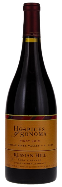 2005 Russian Hill Hospices of Sonoma Tara Vineyard Pinot Noir, 750ml
