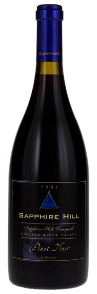 2002 Sapphire Hill Winery Pinot Noir, 750ml
