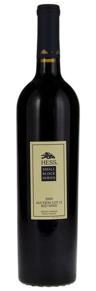 2005 Hess Collection Small Block Series Auction Lot 11 Red, 750ml