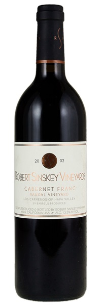 2002 Robert Sinskey Vandal Vineyard Cabernet Franc, 750ml