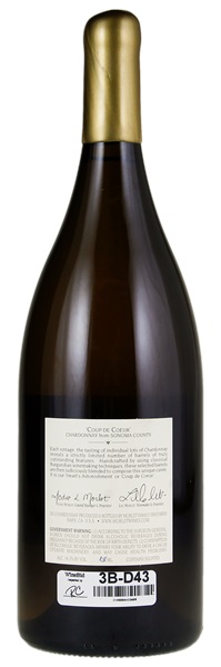 2012 Morlet Family Vineyards Coup de Coeur Chardonnay, 1.5ltr