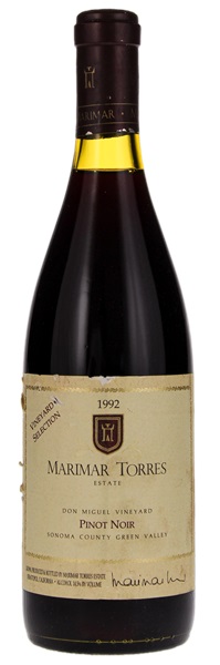1992 Marimar Torres Estate Don Miguel Vineyard Pinot Noir, 750ml