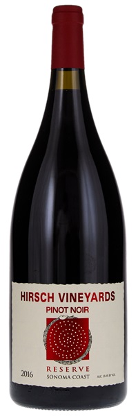 2016 Hirsch Vineyards Sonoma Coast Reserve Pinot Noir, 1.5ltr