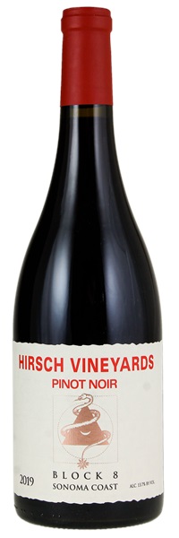 2019 Hirsch Vineyards Block 8 Pinot Noir, 750ml