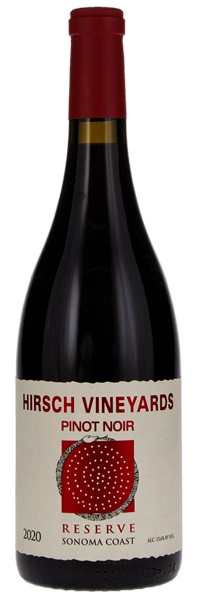2020 Hirsch Vineyards Sonoma Coast Reserve Pinot Noir, 750ml