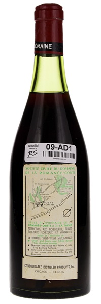 1969 Domaine de la Romanee-Conti Romanee-Conti, 750ml