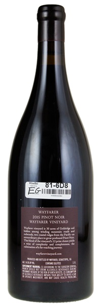 2015 Wayfarer Wayfarer Vineyard Pinot Noir, 1.5ltr