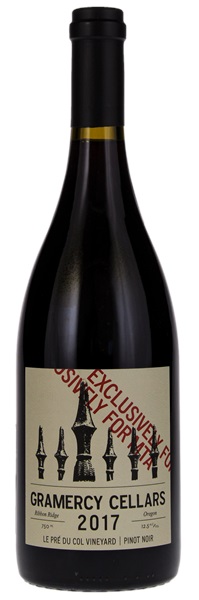 2017 Gramercy Cellars Le Pre du Col Pinot Noir, 750ml