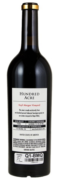 2015 Hundred Acre Kayli Morgan Vineyard Cabernet Sauvignon, 750ml