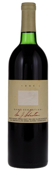 1985 SJS Winery Sam J. Sebastiani Cabernet Sauvignon, 750ml
