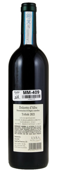 2021 Bruno Rocca Trifole Dolcetto d'Alba, 750ml