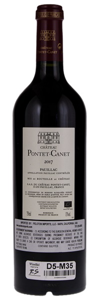 2017 Château Pontet-Canet, 750ml