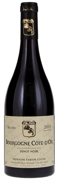 2019 Domaine Fabien Coche Bourgogne Cote d'Or Pinot Noir, 750ml