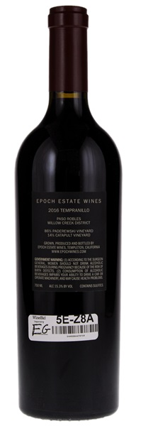 2016 Epoch Estate Wines Tempranillo, 750ml