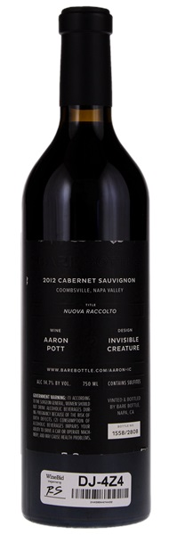 2012 Bare Bottle Cabernet Sauvignon Nuova Raccolto, 750ml
