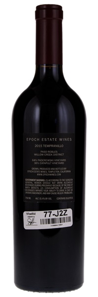 2015 Epoch Estate Wines Tempranillo, 750ml
