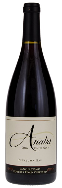 2016 Anaba Wines Sangiacomo Roberts Road Vineyard Pinot Noir, 750ml