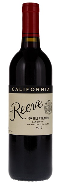 2019 Reeve Fox Hill Vineyard Sangiovese, 750ml