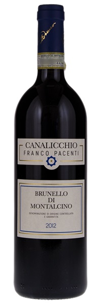 2012 Canalicchio (Franco Pacenti) Brunello di Montalcino, 750ml