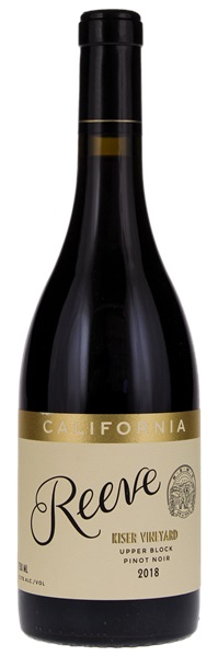 2018 Reeve Kiser Vineyard Upper Block Pinot Noir, 750ml