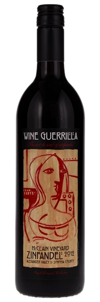 2012 Wine Guerrilla McClain Vineyard Zinfandel (Screwcap), 750ml