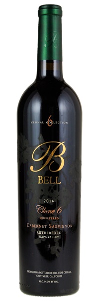 2014 Bell Wine Cellars Clone 6 Unfiltered Cabernet Sauvignon, 750ml