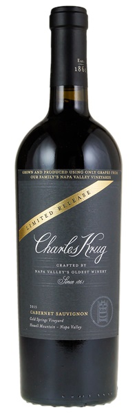 2015 Charles Krug (Peter Mondavi Family) Limited Release Cold Springs Vineyard Cabernet Sauvignon, 750ml