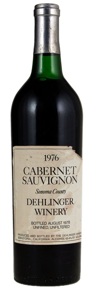 1976 Dehlinger Cabernet Sauvignon, 750ml