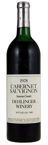1978 Dehlinger Cabernet Sauvignon, 750ml