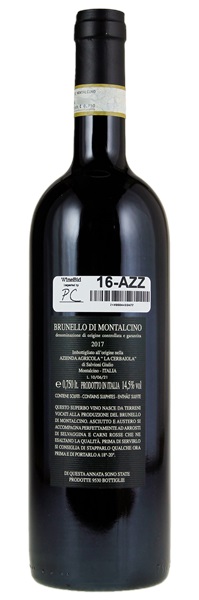 2017 Cerbaiola (Salvioni) Brunello di Montalcino, 750ml