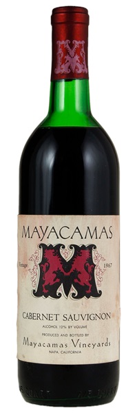 1967 Mayacamas Cabernet Sauvignon, 750ml