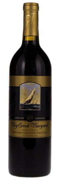 1999 Dry Creek Vineyard Limited Edition Auction Selection Heritage Clone Zinfandel, 750ml