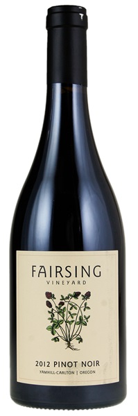 2012 Fairsing Vineyard Pinot Noir, 750ml