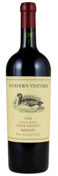 1998 Duckhorn Vineyards Estate Wine Auction Cuvee Merlot, 750ml
