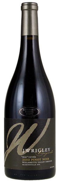 2010 J Wrigley MAC Cuvee Extended Barrel Aging Pinot Noir, 750ml